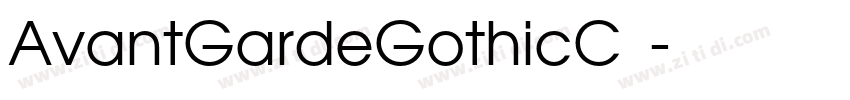 AvantGardeGothicC 中字体转换
